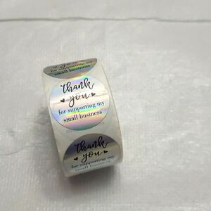 Thank you Stickers 1 Inch 500 pieces Count New